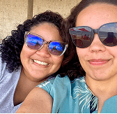 Beatriz com a esposa